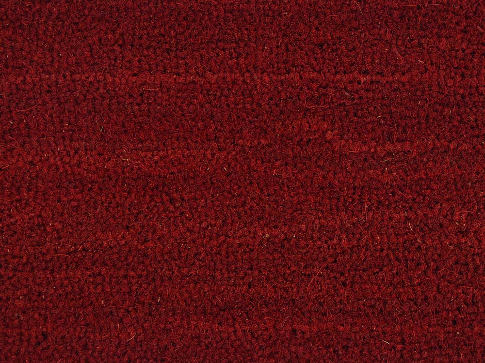 Kokosmat Rood op maat - Slijtvast Geïmpregneerd - 17 mm dik